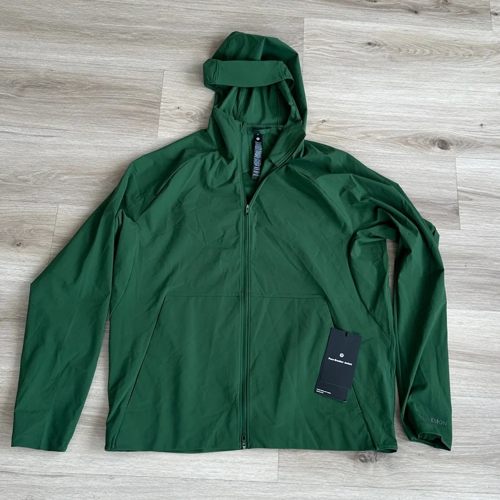 Lululemon Pace Breaker Jacket Forest Green Hooded Jacket - Performance Zip-Up - Picture 7 of 12